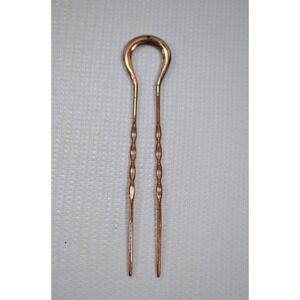 Antique Victorian Hair Pin For Eyeglasses‎ Chain Gold Tone 2.5"